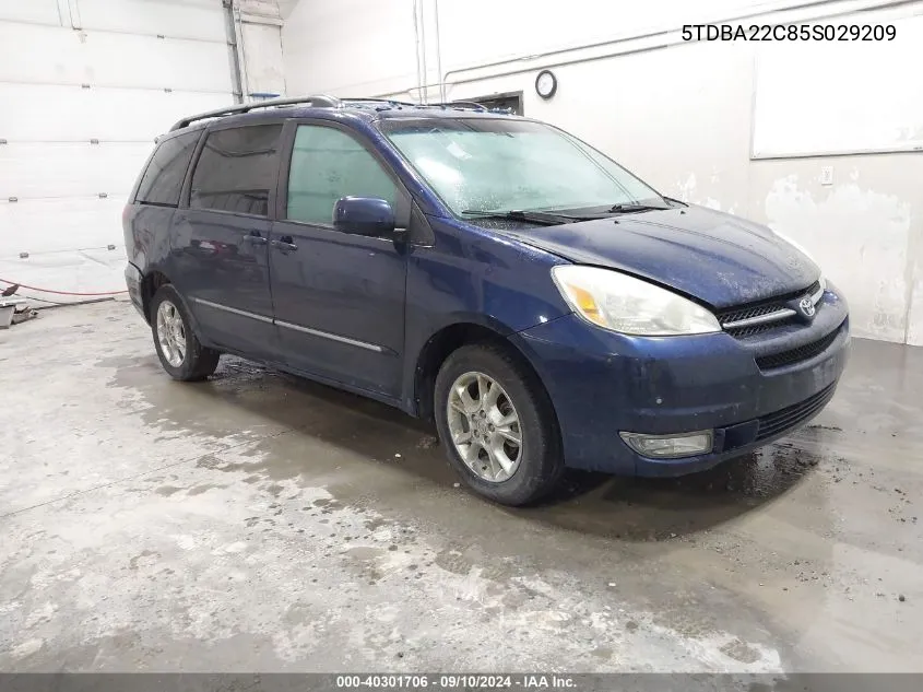 2005 Toyota Sienna Xle/Xle Limited VIN: 5TDBA22C85S029209 Lot: 40301706