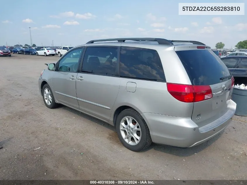 2005 Toyota Sienna Xle Limited VIN: 5TDZA22C65S283810 Lot: 40310308