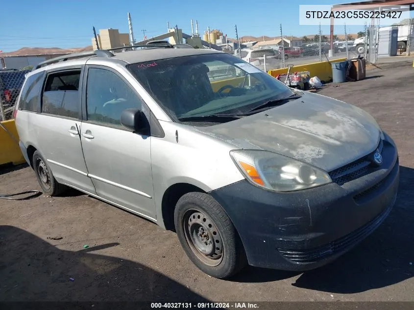 2005 Toyota Sienna Le VIN: 5TDZA23C55S225427 Lot: 40327131