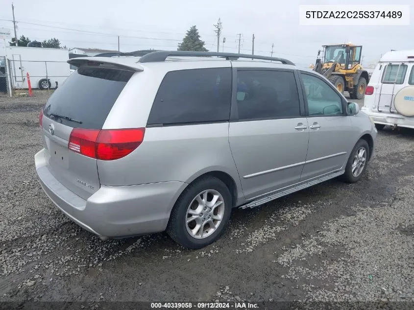 2005 Toyota Sienna Xle VIN: 5TDZA22C25S374489 Lot: 40339058