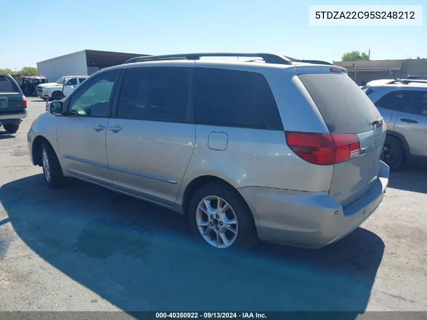 2005 Toyota Sienna Xle/Xle Limited VIN: 5TDZA22C95S248212 Lot: 40350922