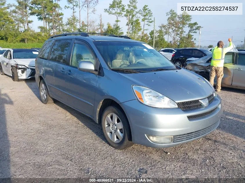 2005 Toyota Sienna Xle VIN: 5TDZA22C25S274537 Lot: 40366521