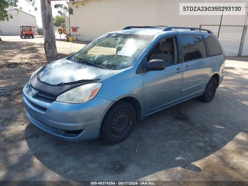 2005 Toyota Sienna Le VIN: 5TDZA23C35S293130 Lot: 40374354