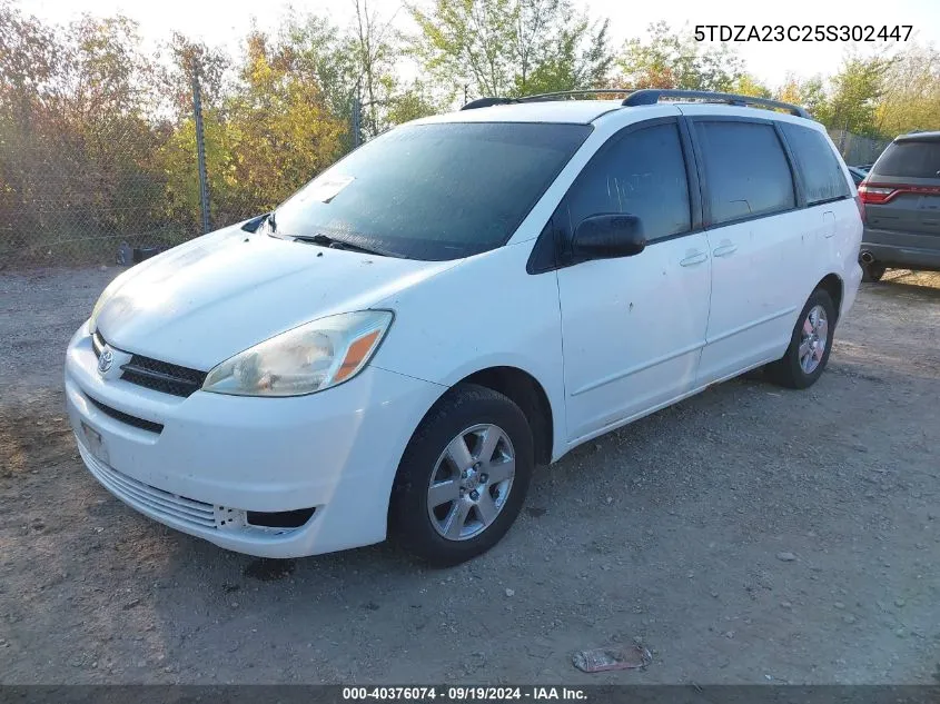 2005 Toyota Sienna Le VIN: 5TDZA23C25S302447 Lot: 40376074