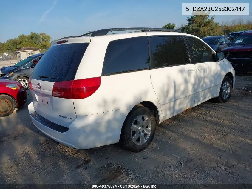 2005 Toyota Sienna Le VIN: 5TDZA23C25S302447 Lot: 40376074