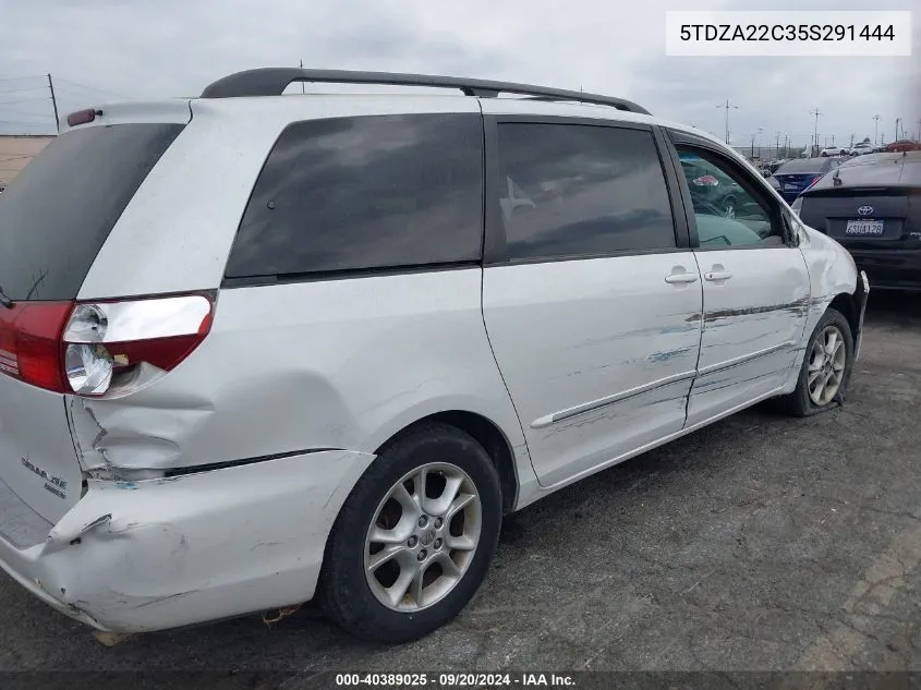 2005 Toyota Sienna Xle Limited VIN: 5TDZA22C35S291444 Lot: 40389025