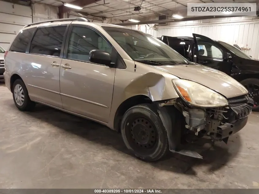 5TDZA23C25S374961 2005 Toyota Sienna Le