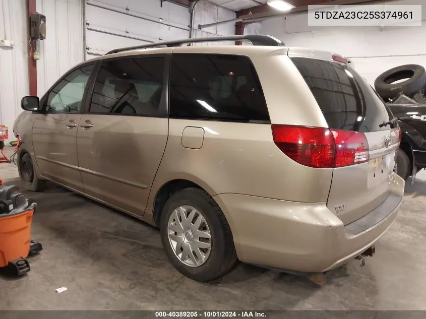 5TDZA23C25S374961 2005 Toyota Sienna Le