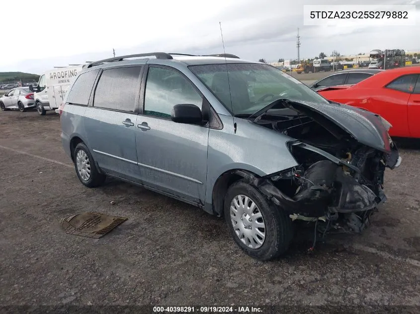 2005 Toyota Sienna Le VIN: 5TDZA23C25S279882 Lot: 40398291