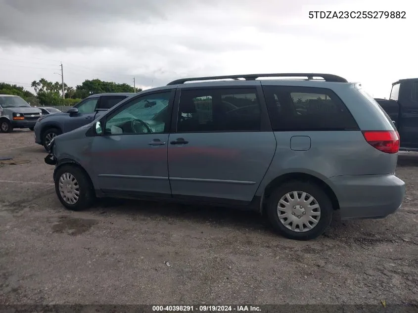 2005 Toyota Sienna Le VIN: 5TDZA23C25S279882 Lot: 40398291