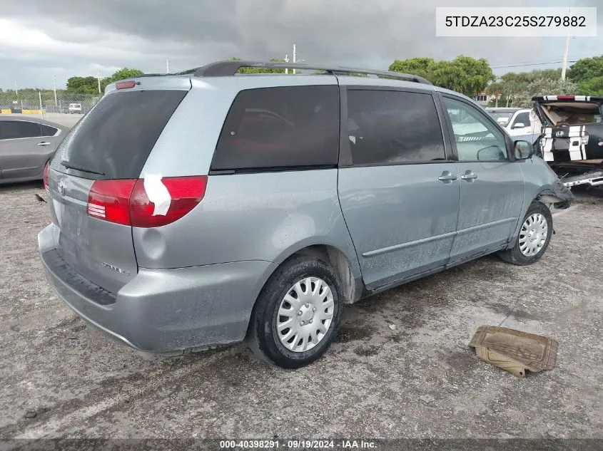 2005 Toyota Sienna Le VIN: 5TDZA23C25S279882 Lot: 40398291