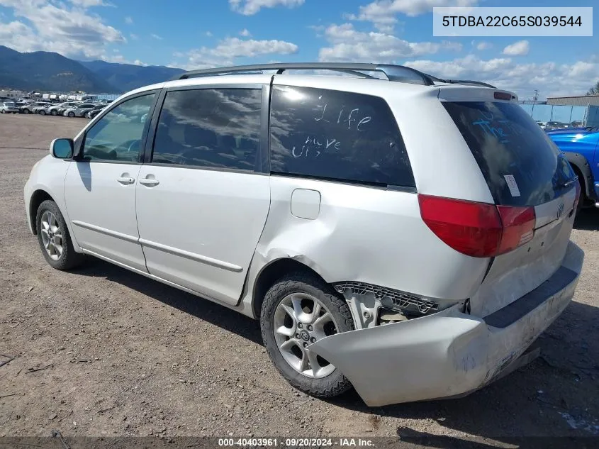 5TDBA22C65S039544 2005 Toyota Sienna Xle