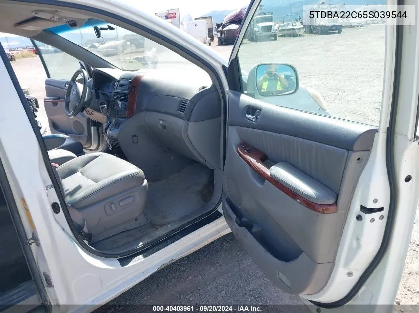 5TDBA22C65S039544 2005 Toyota Sienna Xle