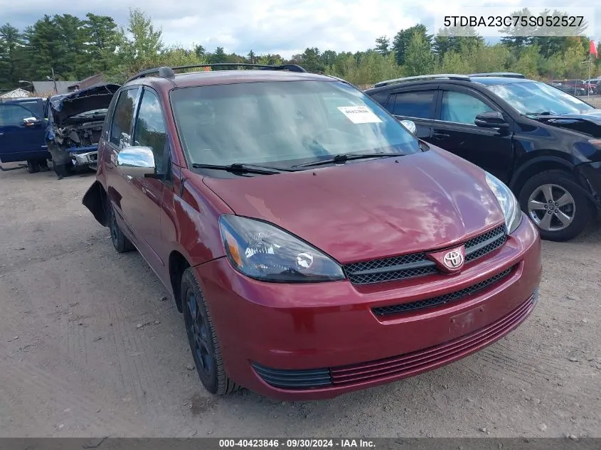 2005 Toyota Sienna Le VIN: 5TDBA23C75S052527 Lot: 40423846