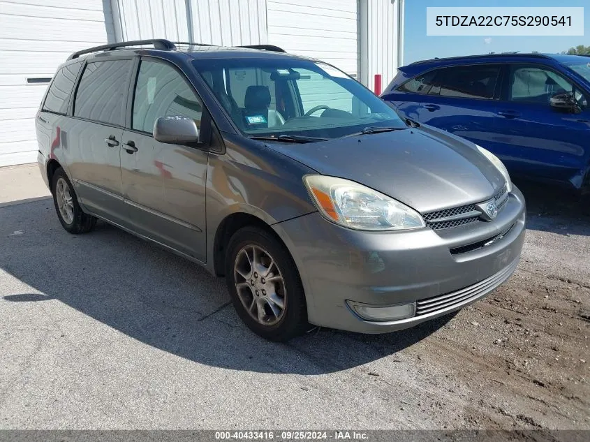 2005 Toyota Sienna Xle VIN: 5TDZA22C75S290541 Lot: 40433416