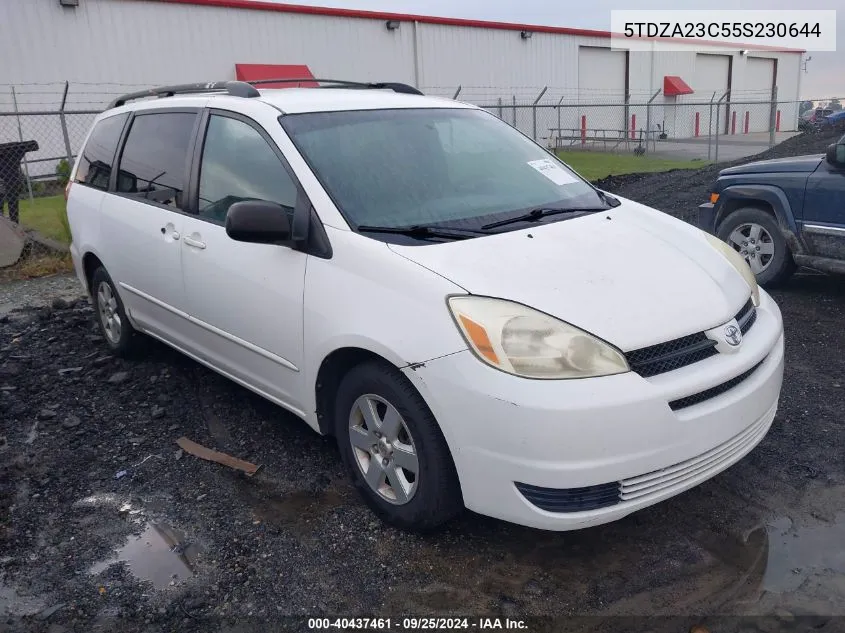 2005 Toyota Sienna Le VIN: 5TDZA23C55S230644 Lot: 40437461