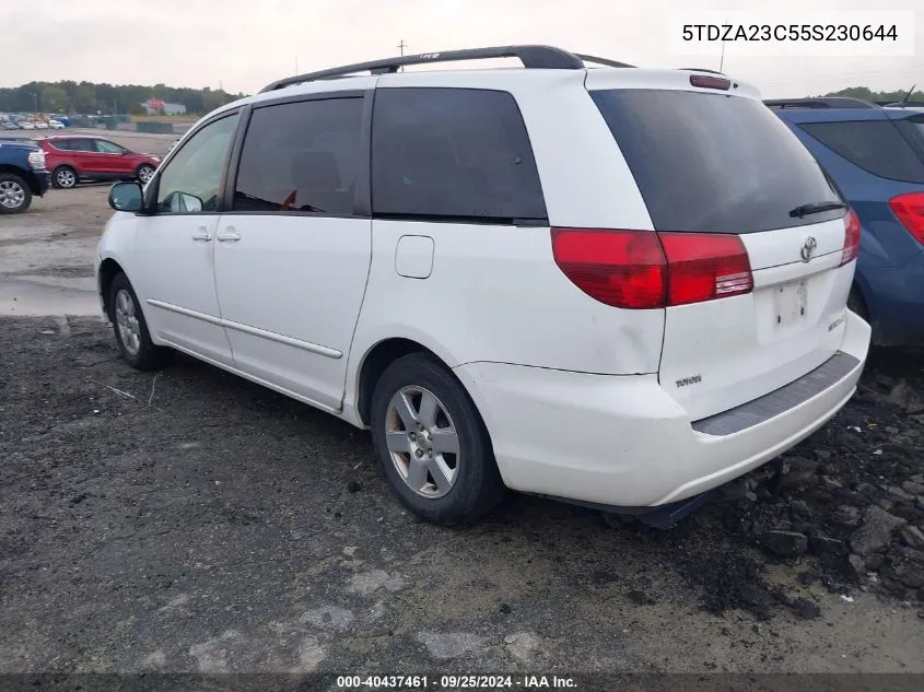 2005 Toyota Sienna Le VIN: 5TDZA23C55S230644 Lot: 40437461