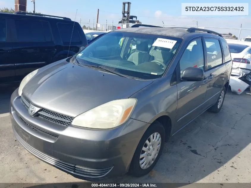 5TDZA23C75S332432 2005 Toyota Sienna Ce