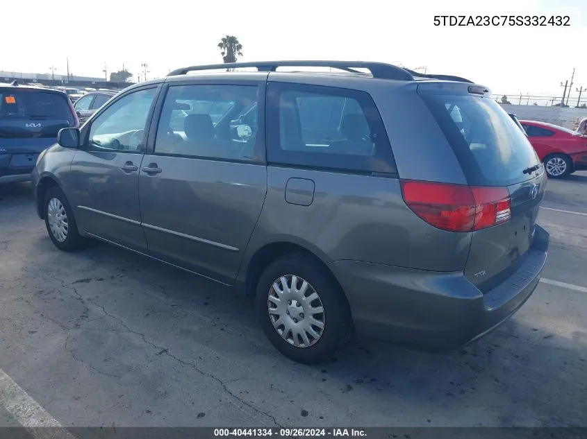 5TDZA23C75S332432 2005 Toyota Sienna Ce