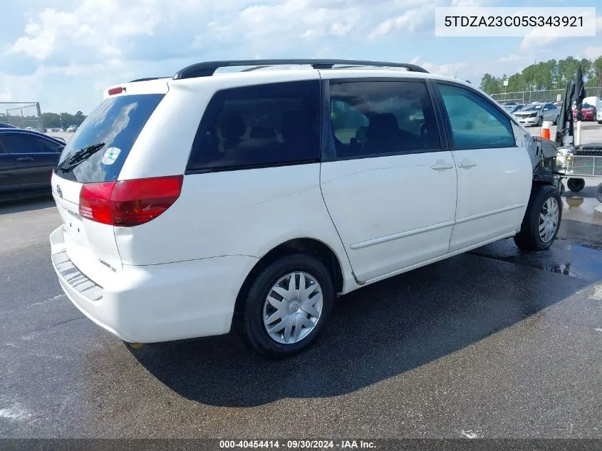 5TDZA23C05S343921 2005 Toyota Sienna Le