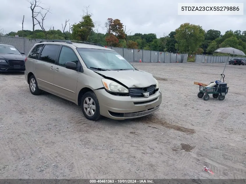 2005 Toyota Sienna Le VIN: 5TDZA23CX5S279886 Lot: 40461363