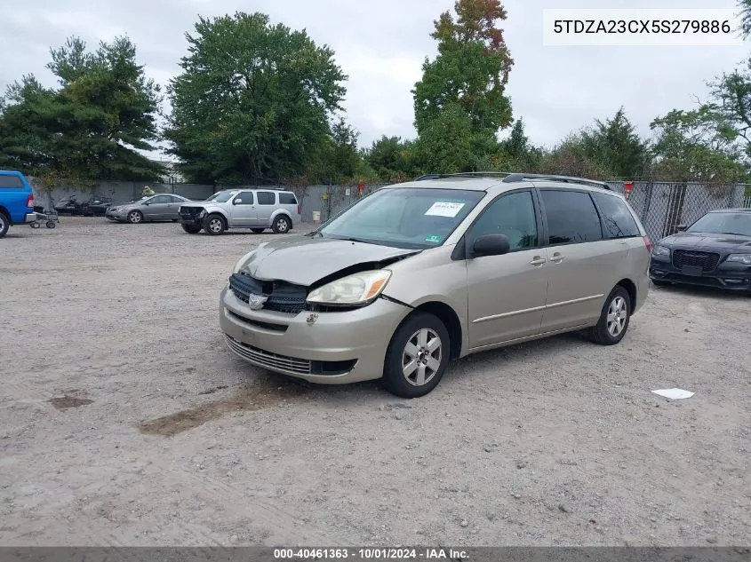 2005 Toyota Sienna Le VIN: 5TDZA23CX5S279886 Lot: 40461363