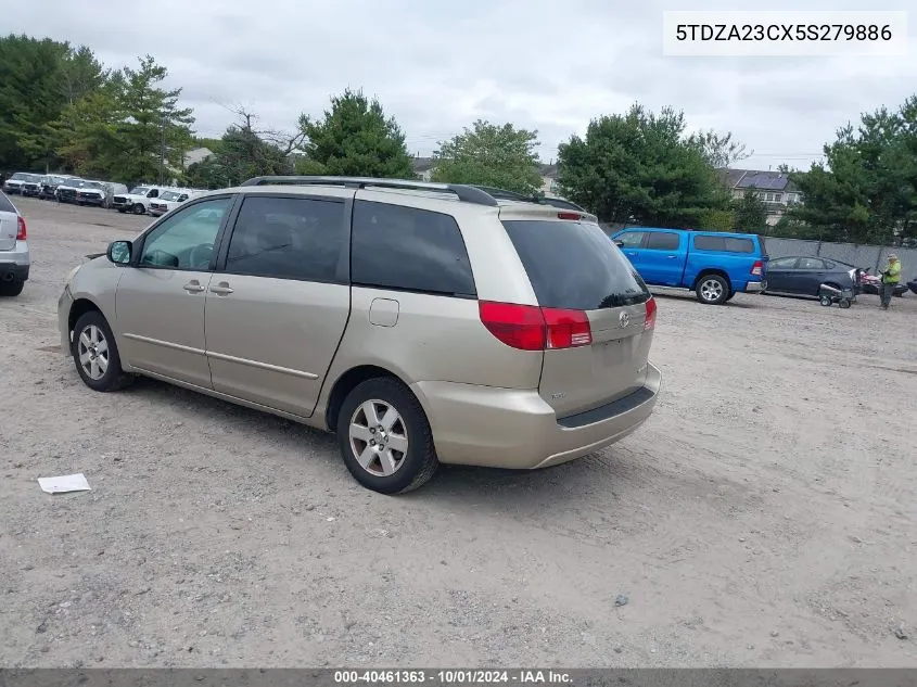 2005 Toyota Sienna Le VIN: 5TDZA23CX5S279886 Lot: 40461363