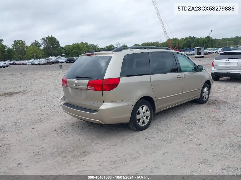 2005 Toyota Sienna Le VIN: 5TDZA23CX5S279886 Lot: 40461363