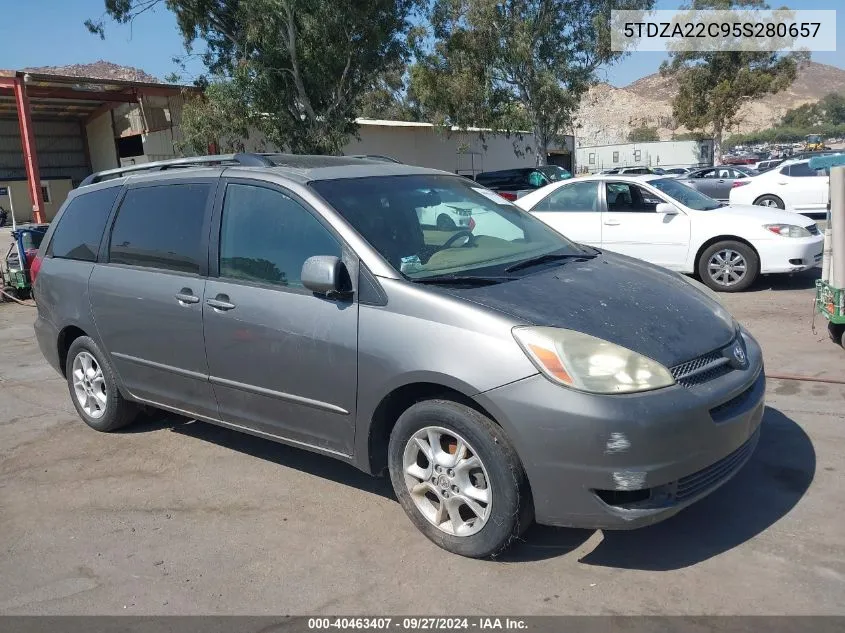 2005 Toyota Sienna Xle VIN: 5TDZA22C95S280657 Lot: 40463407