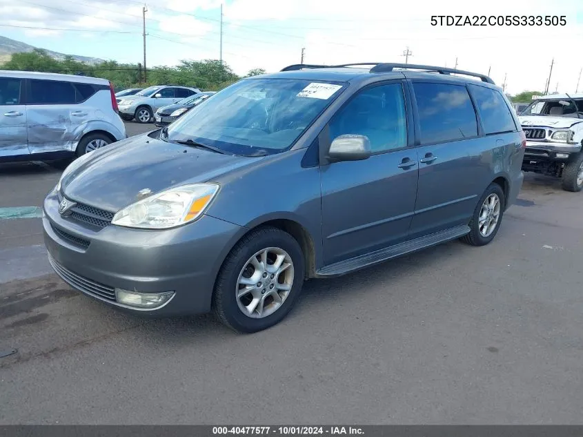 2005 Toyota Sienna Xle VIN: 5TDZA22C05S333505 Lot: 40477577