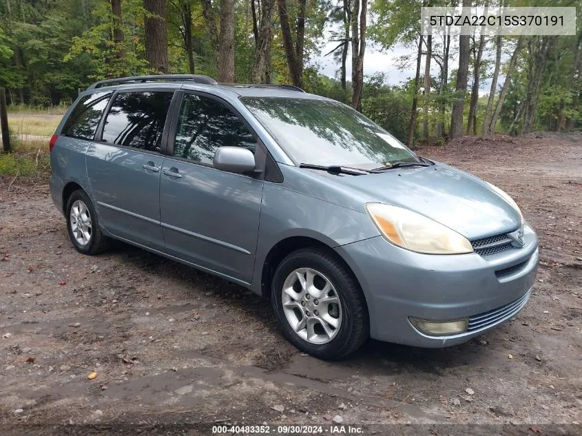 5TDZA22C15S370191 2005 Toyota Sienna Xle