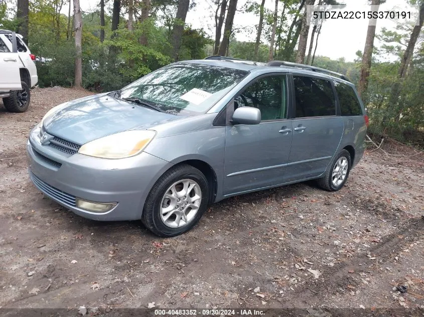 5TDZA22C15S370191 2005 Toyota Sienna Xle