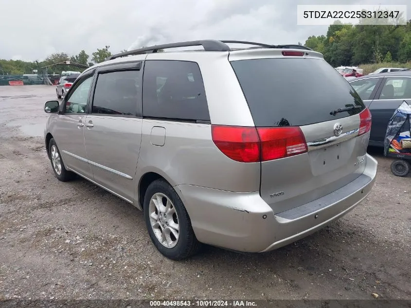 2005 Toyota Sienna Xle Limited VIN: 5TDZA22C25S312347 Lot: 40498543