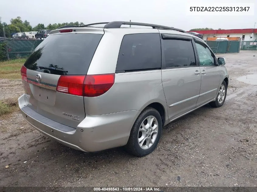 2005 Toyota Sienna Xle Limited VIN: 5TDZA22C25S312347 Lot: 40498543