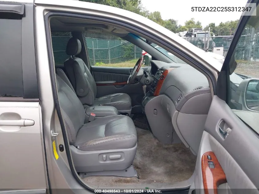 5TDZA22C25S312347 2005 Toyota Sienna Xle Limited