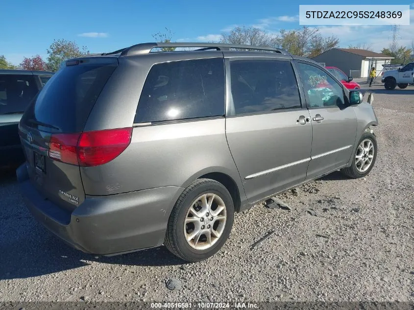 5TDZA22C95S248369 2005 Toyota Sienna Xle Limited