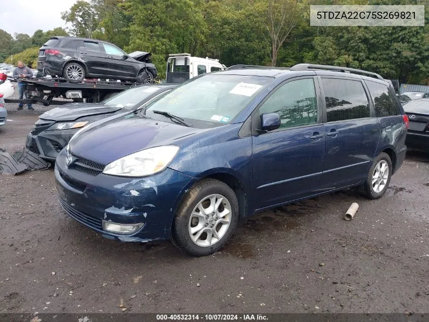 2005 Toyota Sienna Xle VIN: 5TDZA22C75S269821 Lot: 40532314