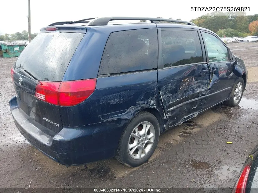 5TDZA22C75S269821 2005 Toyota Sienna Xle