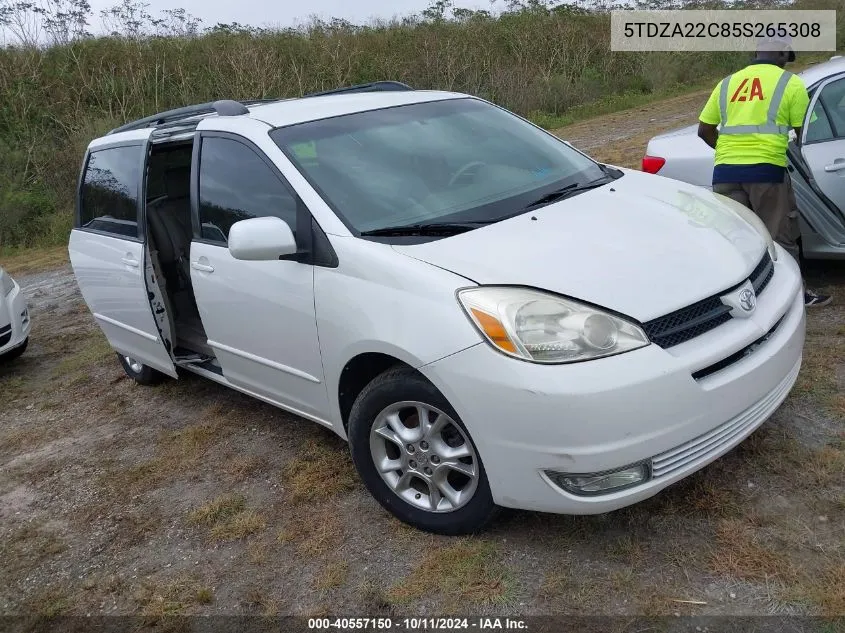 2005 Toyota Sienna Xle VIN: 5TDZA22C85S265308 Lot: 40557150