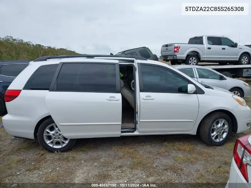 2005 Toyota Sienna Xle VIN: 5TDZA22C85S265308 Lot: 40557150