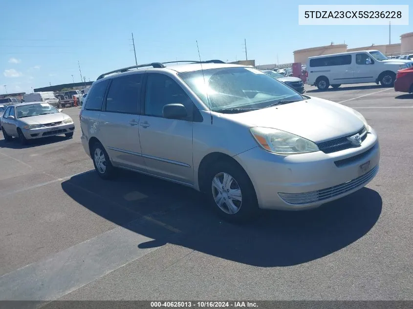 5TDZA23CX5S236228 2005 Toyota Sienna Le