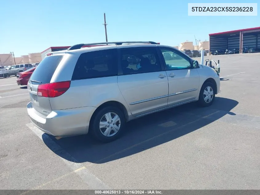 5TDZA23CX5S236228 2005 Toyota Sienna Le