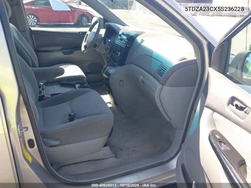 5TDZA23CX5S236228 2005 Toyota Sienna Le