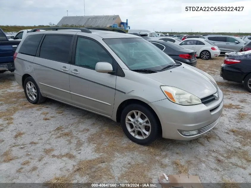 2005 Toyota Sienna Xle/Xle Limited VIN: 5TDZA22C65S322427 Lot: 40647560