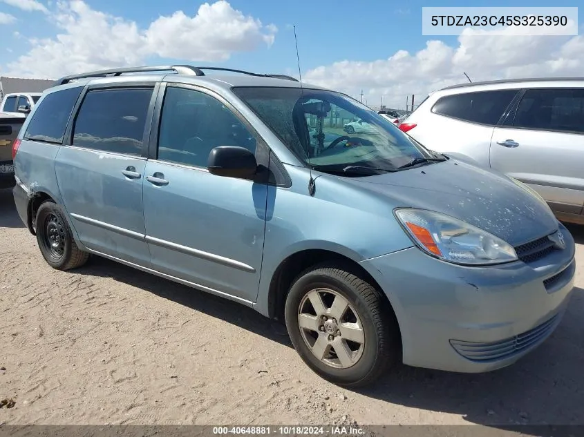 2005 Toyota Sienna Le VIN: 5TDZA23C45S325390 Lot: 40648881