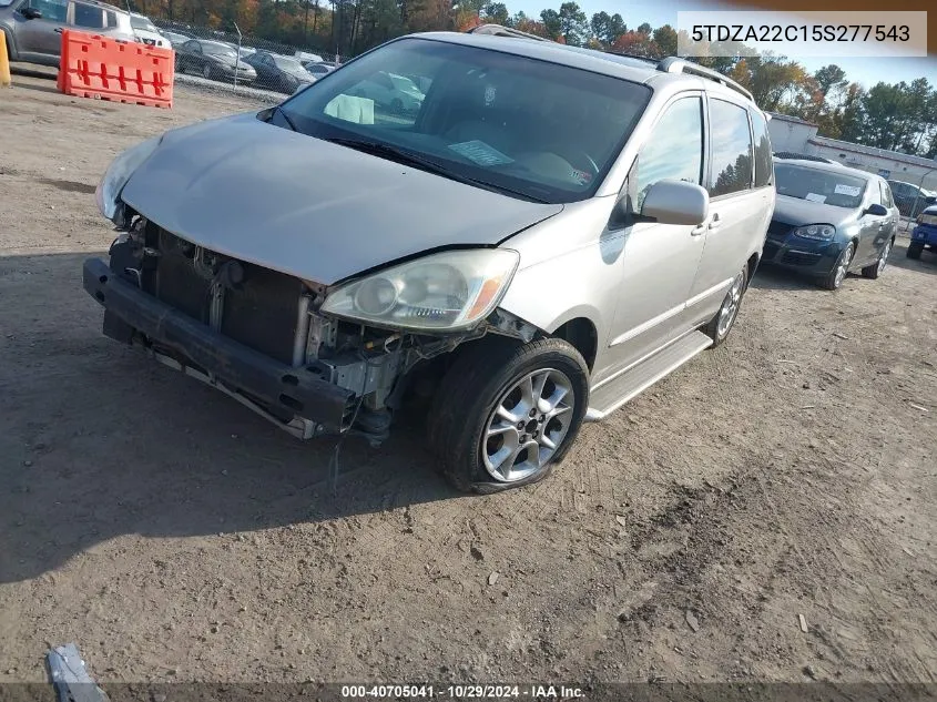 2005 Toyota Sienna Xle/Xle Limited VIN: 5TDZA22C15S277543 Lot: 40705041