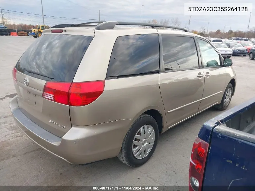 2005 Toyota Sienna Le VIN: 5TDZA23C35S264128 Lot: 40717171