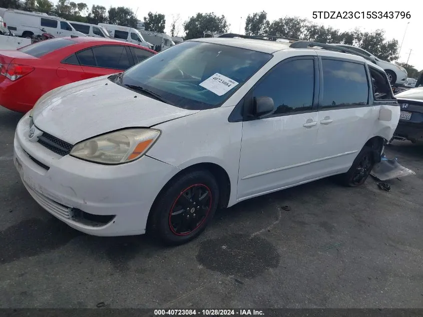 5TDZA23C15S343796 2005 Toyota Sienna Le