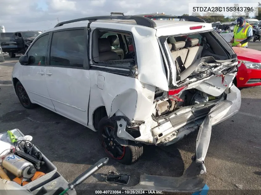 5TDZA23C15S343796 2005 Toyota Sienna Le