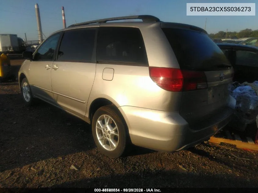 2005 Toyota Sienna Le VIN: 5TDBA23CX5S036273 Lot: 40740834